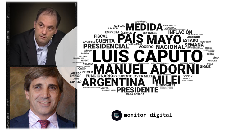 Adorni y Caputo: los voceros del gobierno en el mundo digital