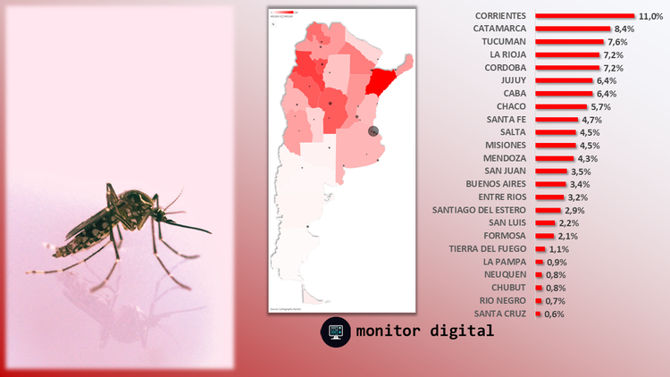 Vuelve a crecer la preocupación por el dengue, en pleno invierno