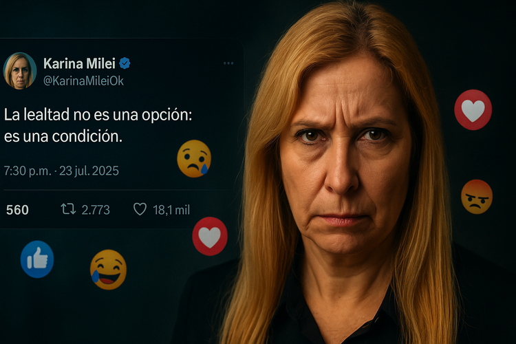El tuit de Karina Milei: "cancha marcada" y grieta potenciada
