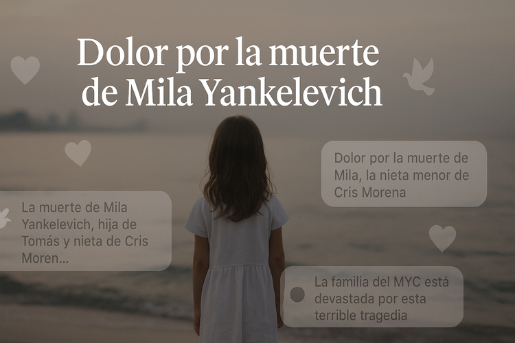 Dolor en redes por la trágica muerte de Mila, la nieta de Cris Morena