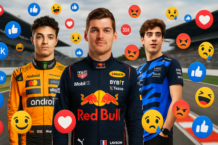 F1: El campeón en las pistas fue Norris; en las redes fue Verstappen