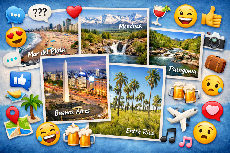 Las vacaciones digitales de los argentinos, "gasoleras", críticas y politizadas