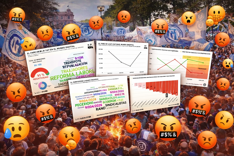 El paro de la CGT en las redes, con los peores niveles de debate y alto apoyo